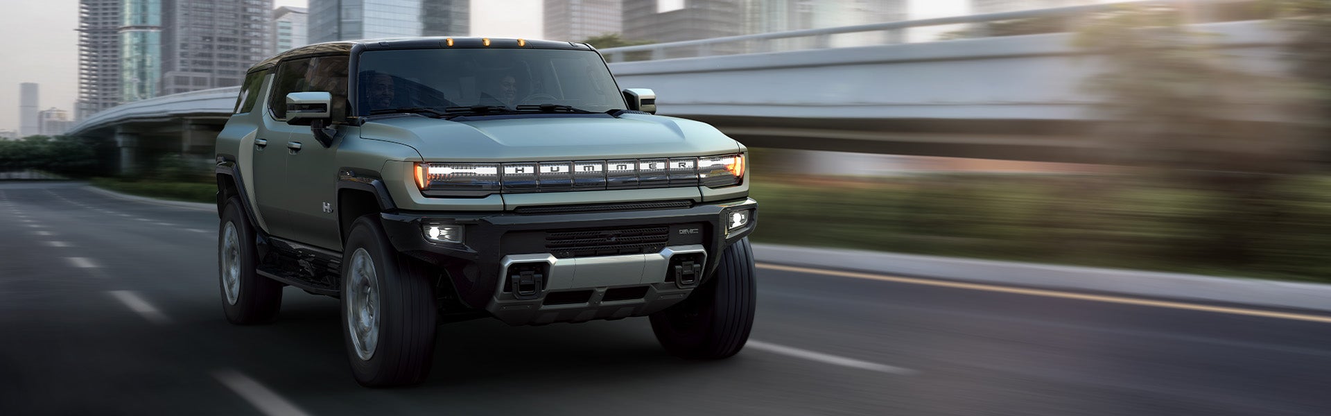 2024 GMC Hummer EV running on road