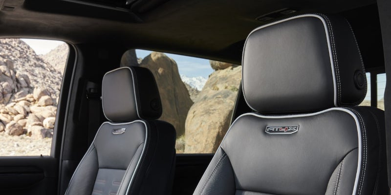 GMC sierra seating comfort with safety fatures