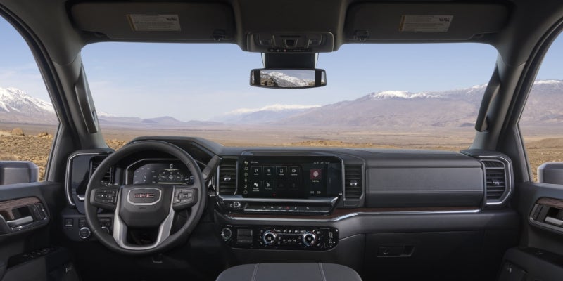 dashboard showing extra features and safety