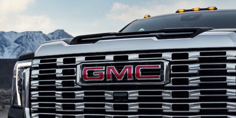 GMC sierra front fance with GMC branding