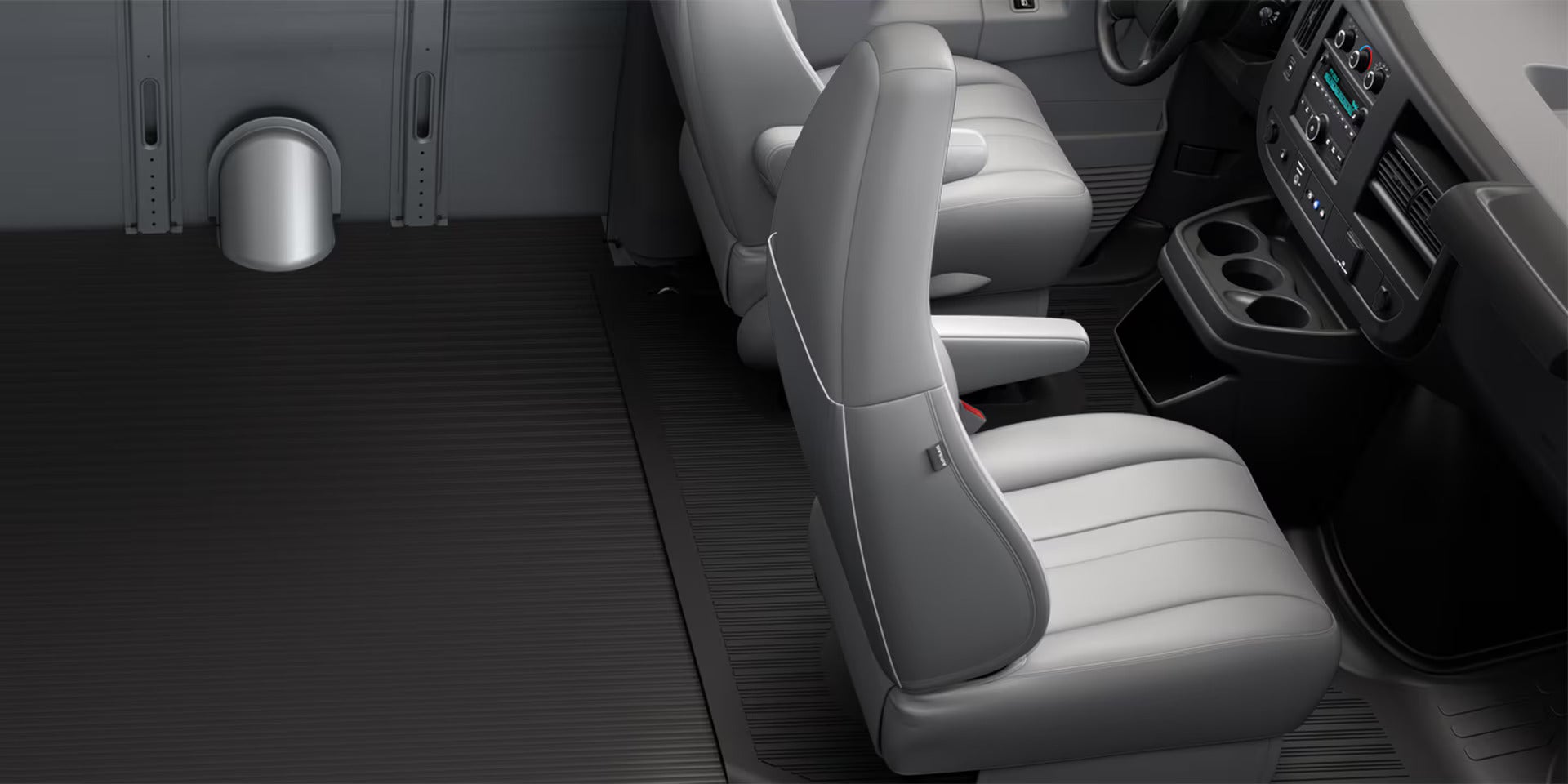 Seating comfort of GMC savana cargo with safety features