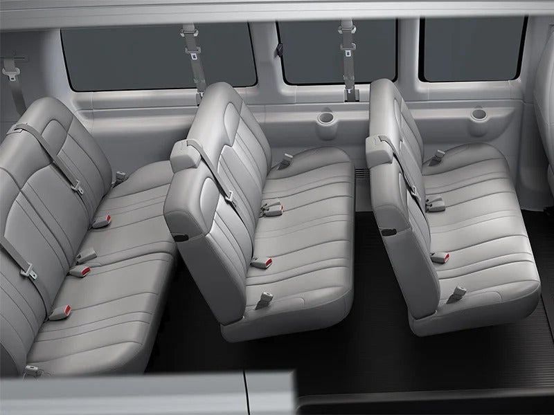 Seating comfort of GMC savana passenger van